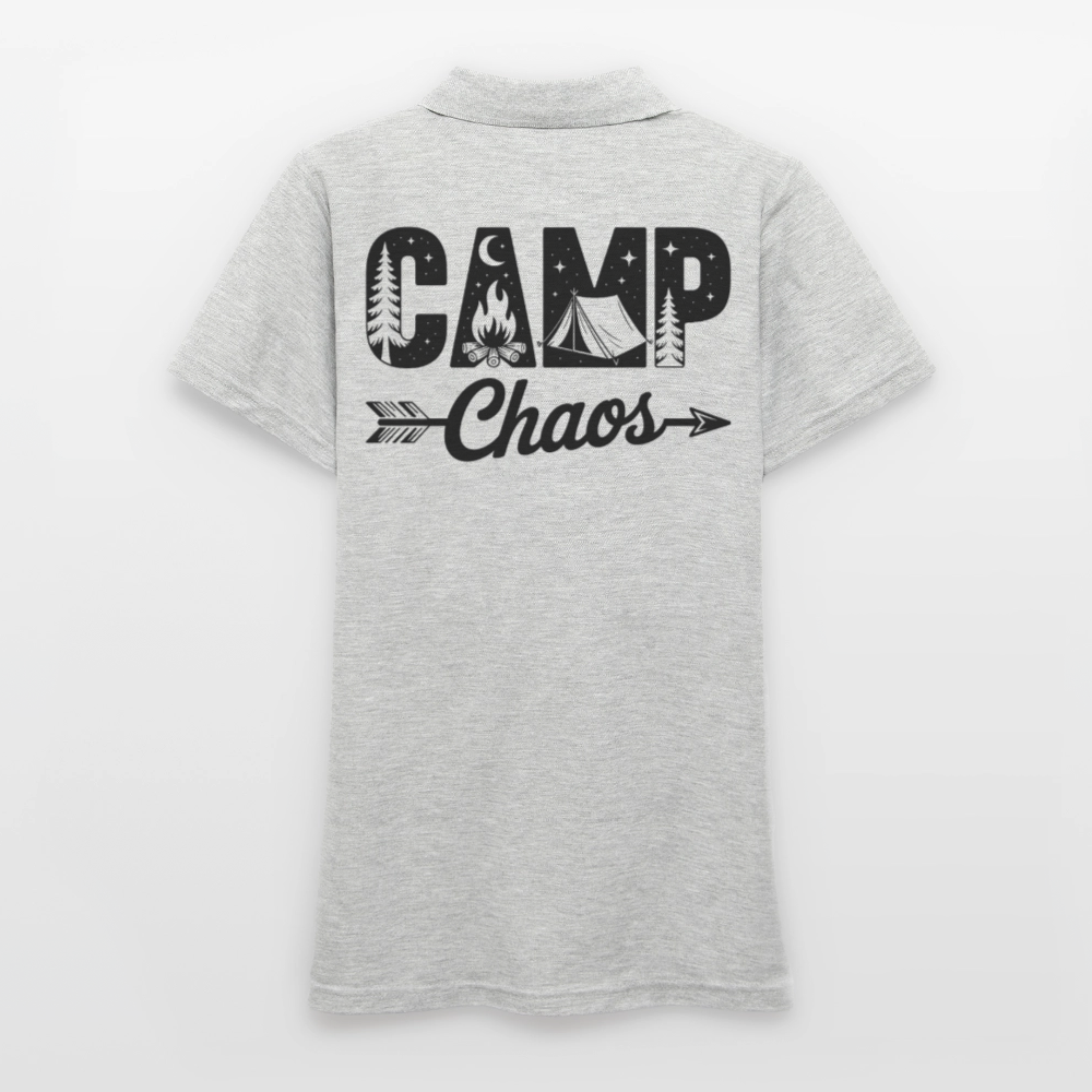 CAMP CHAOS | Frauen Polo Shirt - Grau meliert