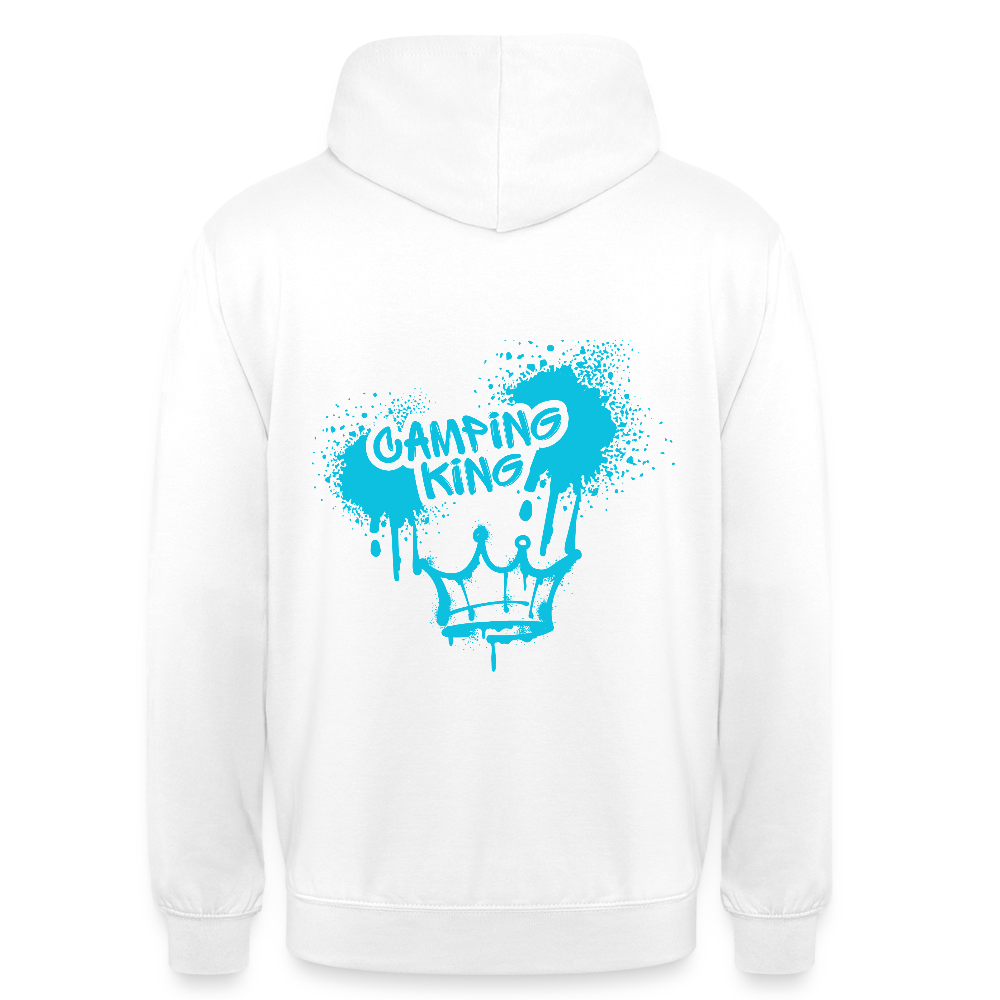 CAMPING KING | Unisex Hoodie - Weiß