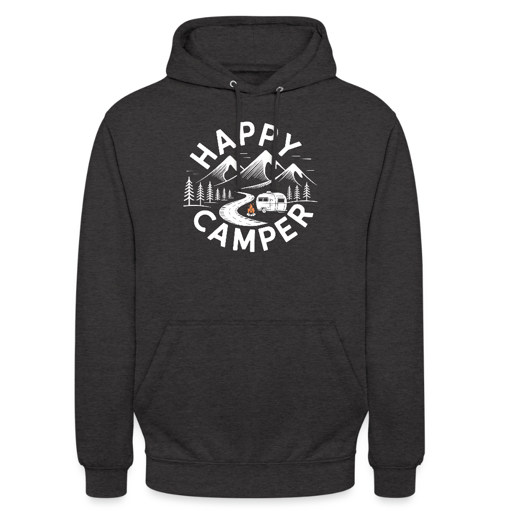 HAPPY CAMPER | Unisex Hoodie - Anthrazit