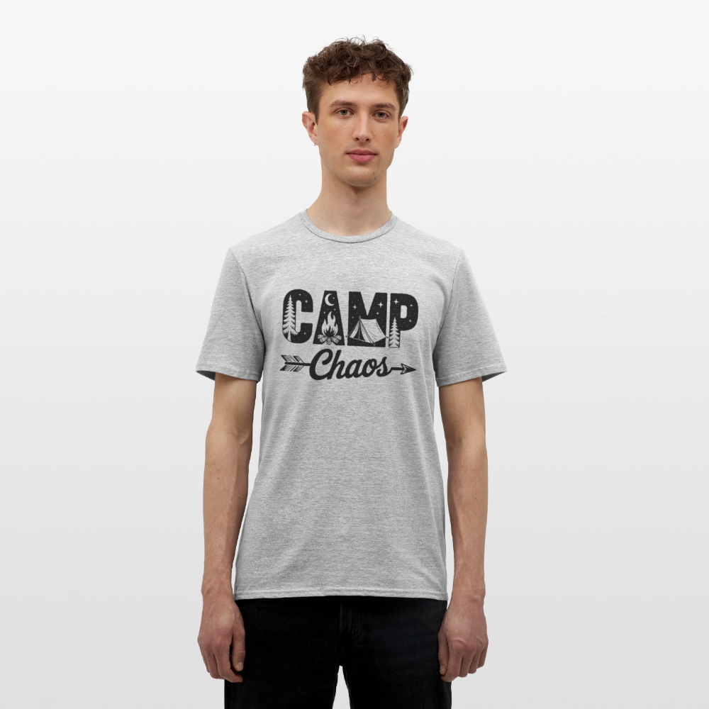 CAMP CHAOS | Männer T-Shirt - Grau meliert