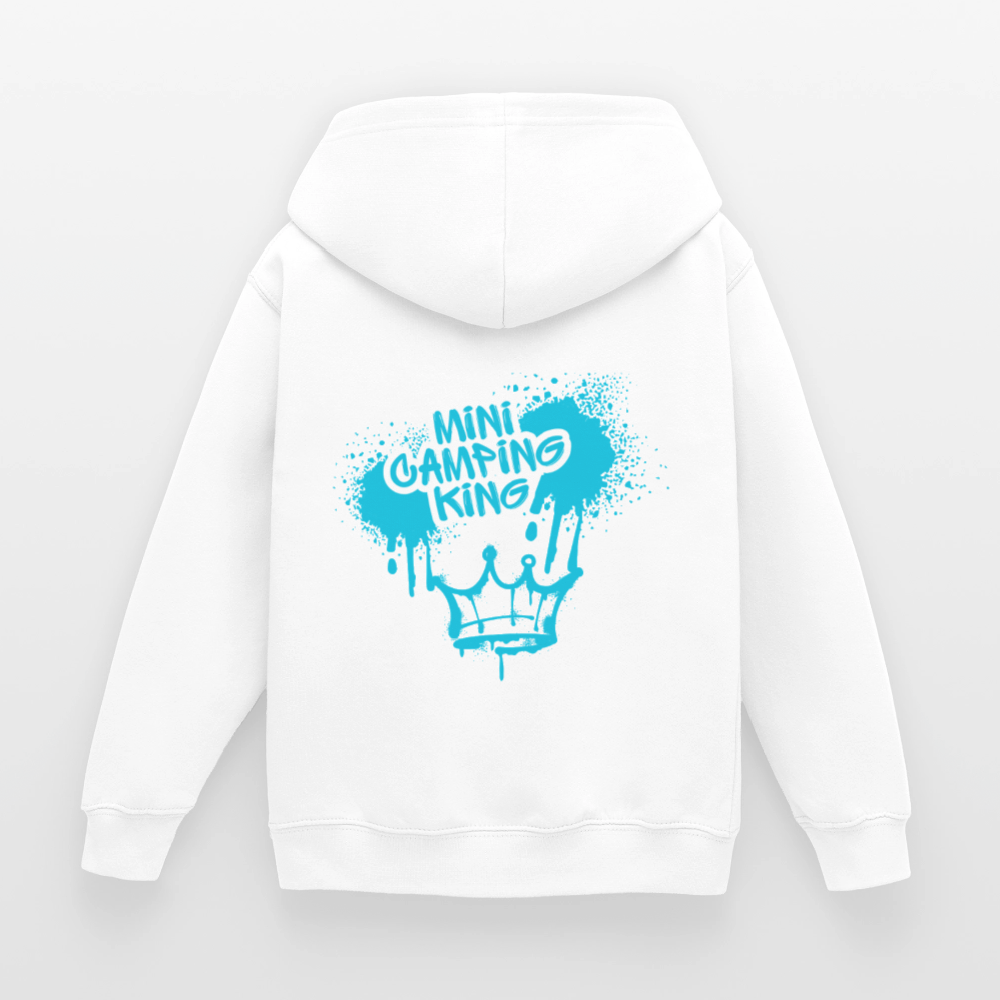 MINI CAMPING KING | Kinder Hoodie - Weiß