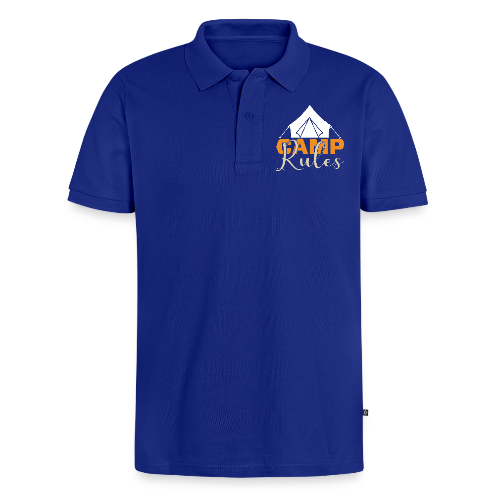 CAMP RULES | Männer Premium Bio Polo Shirt - Royalblau