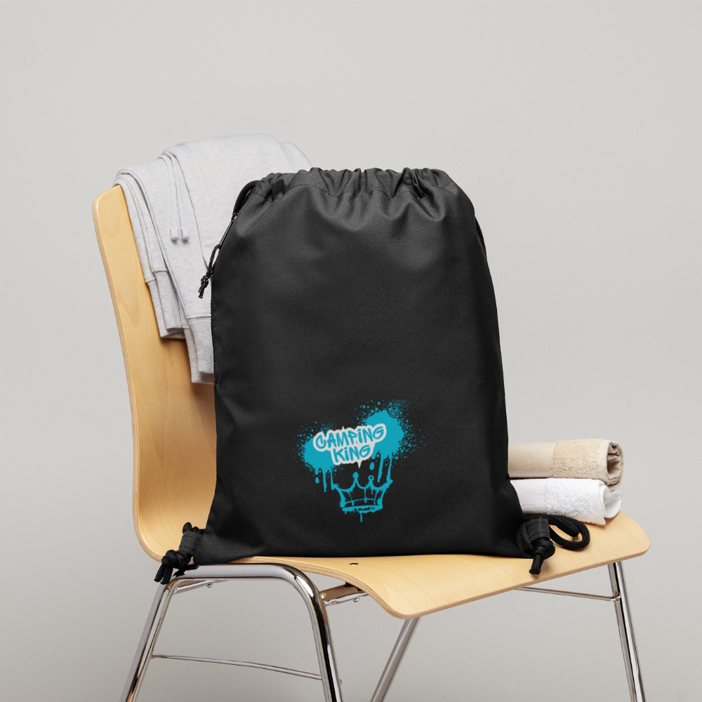 CAMPING KING | Turnbeutel aus Recycling-Material - Schwarz