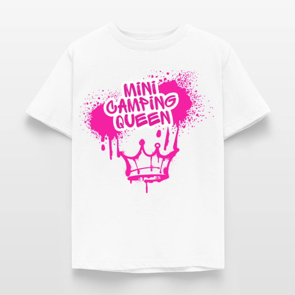 MINI CAMPING QUEEN | Kinder T-Shirt - Weiß