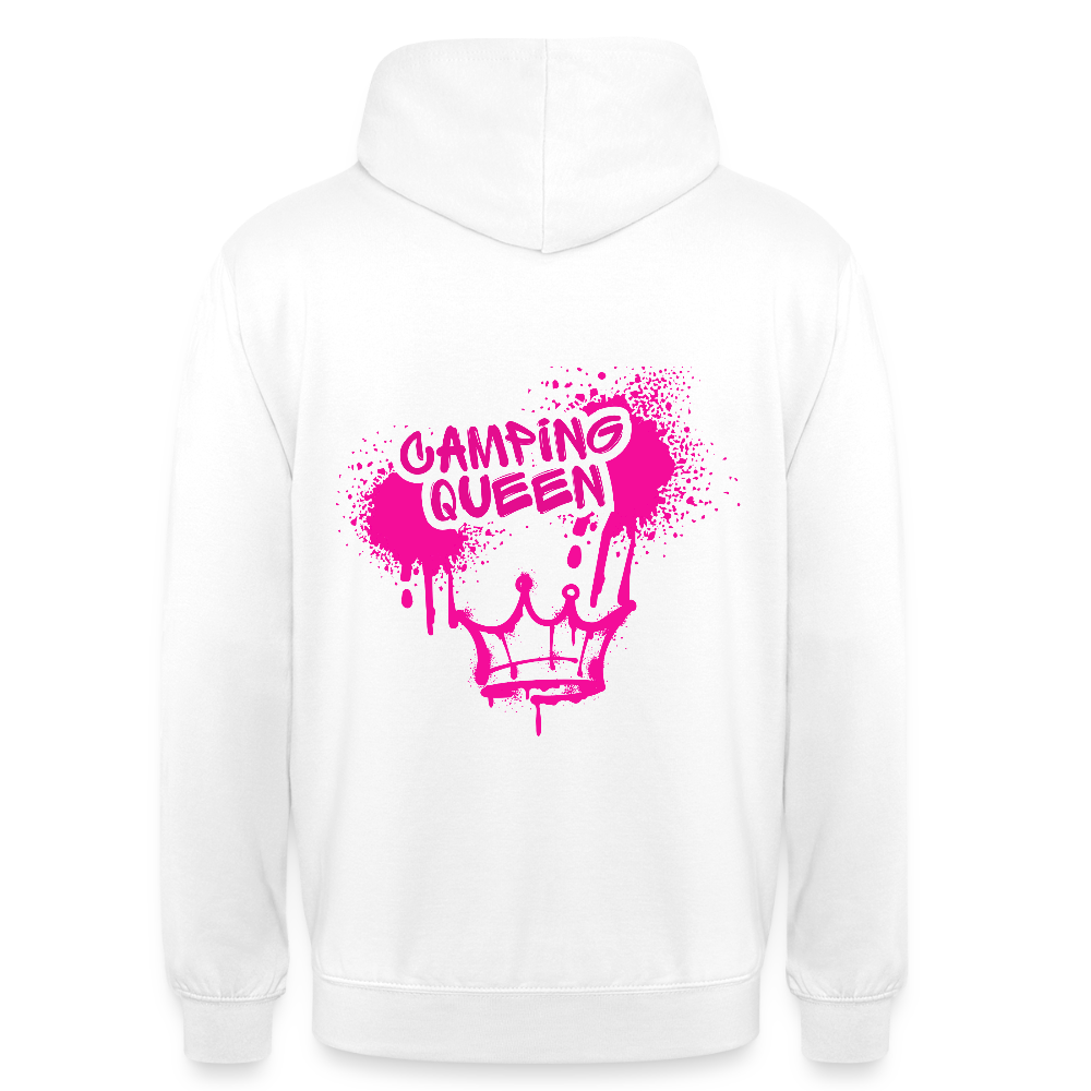 CAMPING QUEEN | Unisex Hoodie - Weiß
