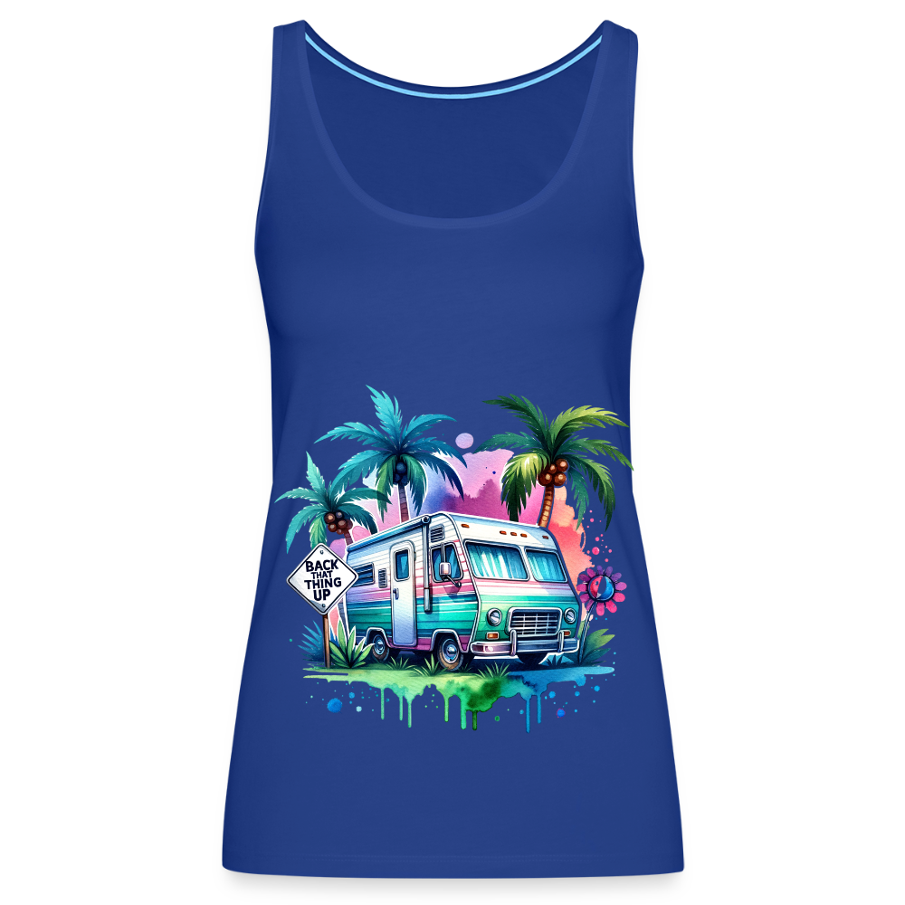 Wohnmobil unter Palmen | Frauen Premium Tank Top - Königsblau