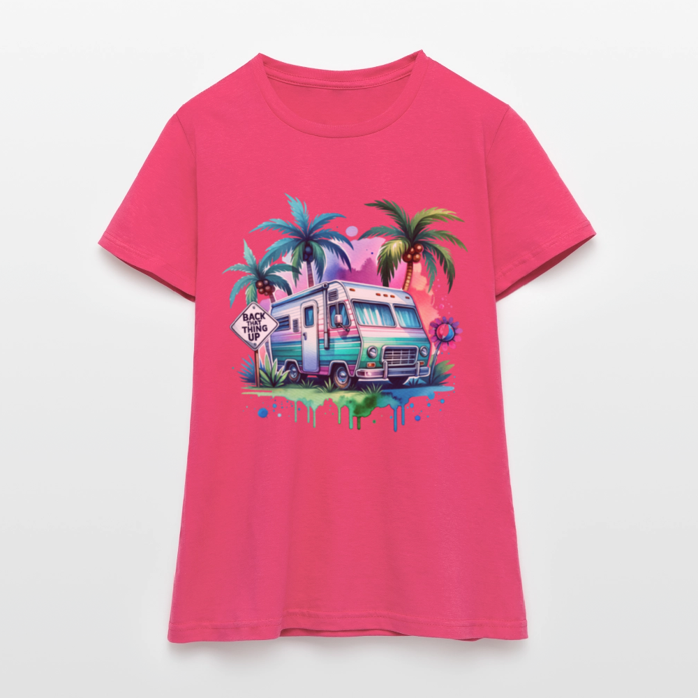 Wohnmobil unter Palmen | Frauen T-Shirt - Azalea