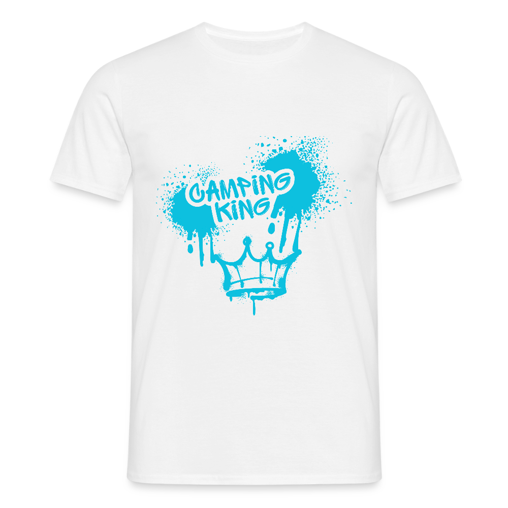 CAMPING KING | Männer T-Shirt - Weiß