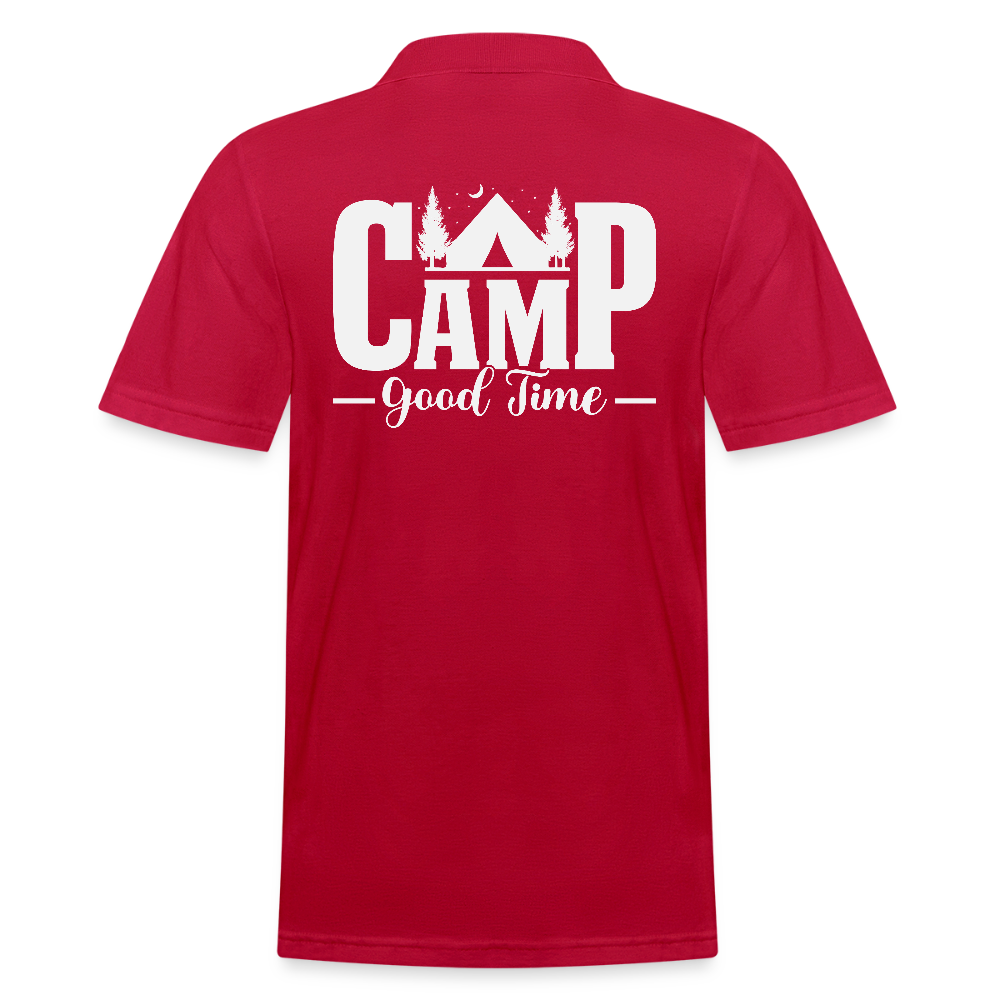 CAMP -GOOD TIME- | Männer Poloshirt - cherry red
