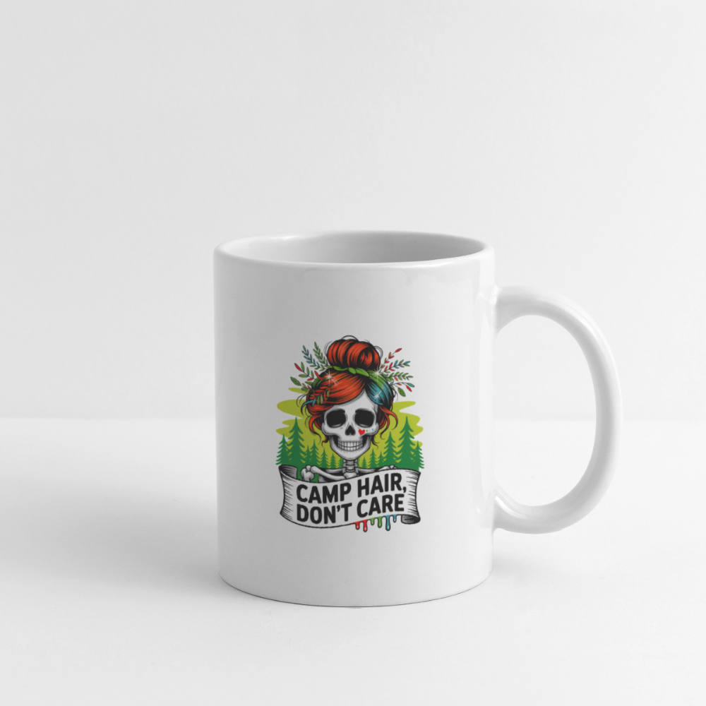 CAMP HAIR, DON´T CARE | Tasse - Weiß