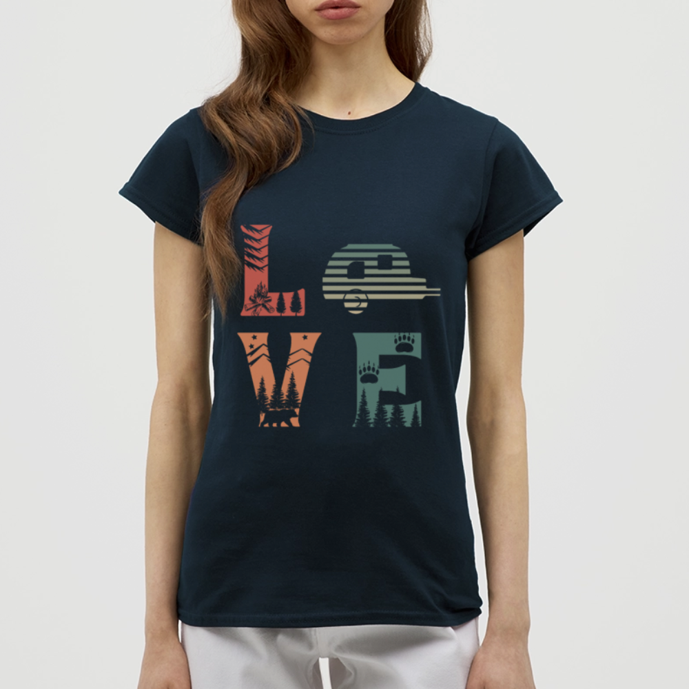 LOVE | Frauen T-Shirt - Navy