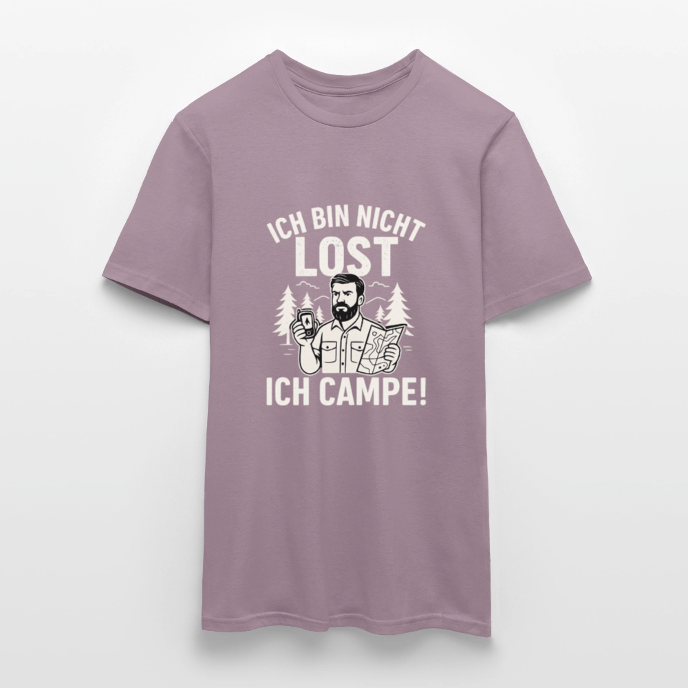 Ich bin nicht lost - ICH CAMPE! | Männer T-Shirt - Lilagrau 