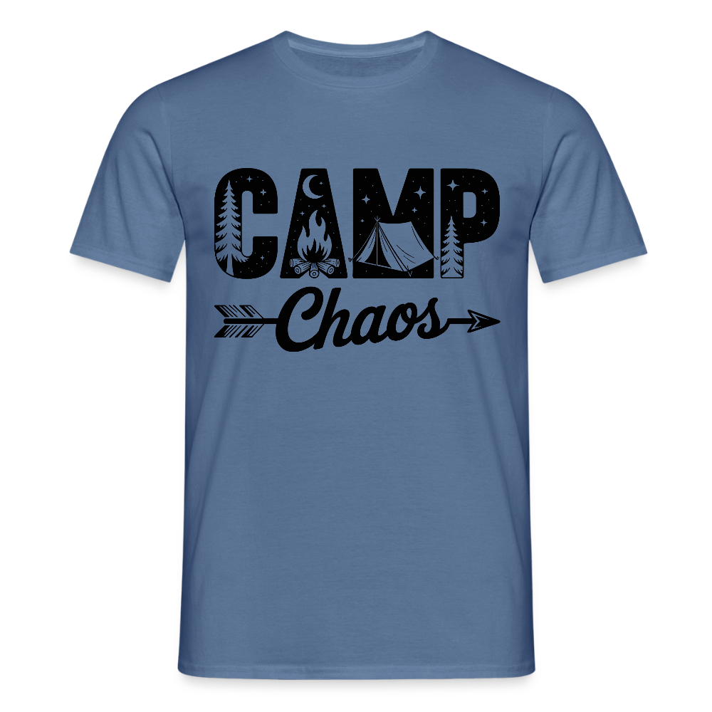 CAMP CHAOS | Männer T-Shirt - Taubenblau 