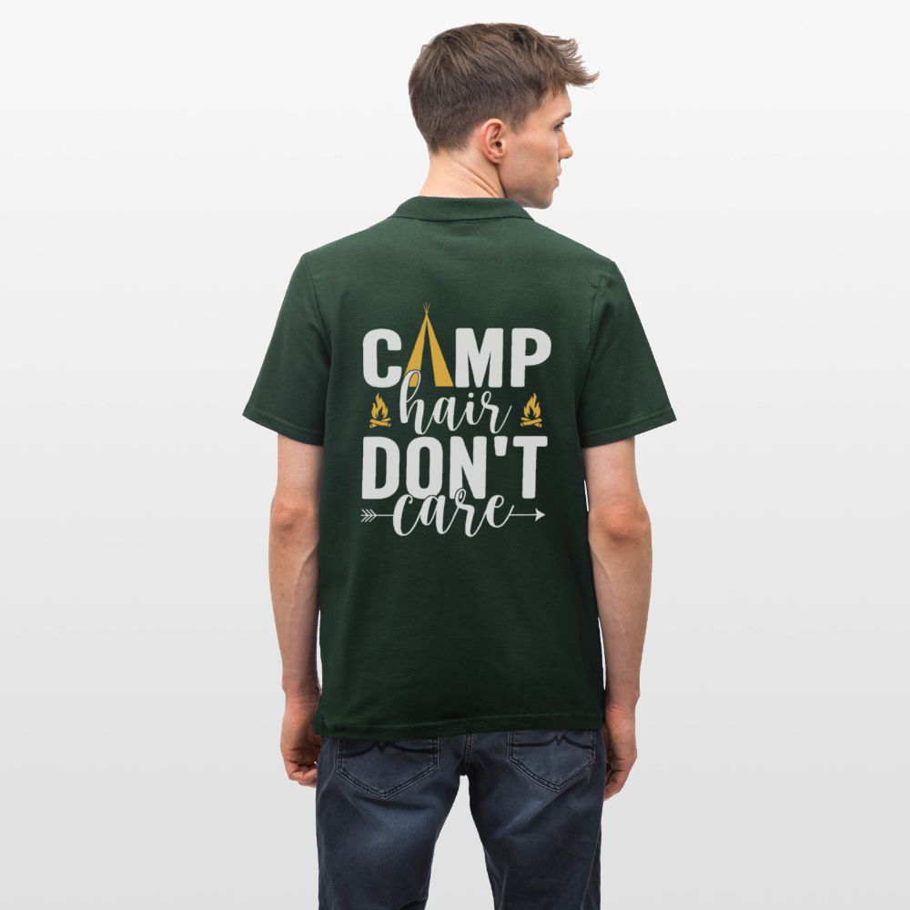 CAMP HAIR DON´T CARE | Männer Poloshirt - Tannengrün
