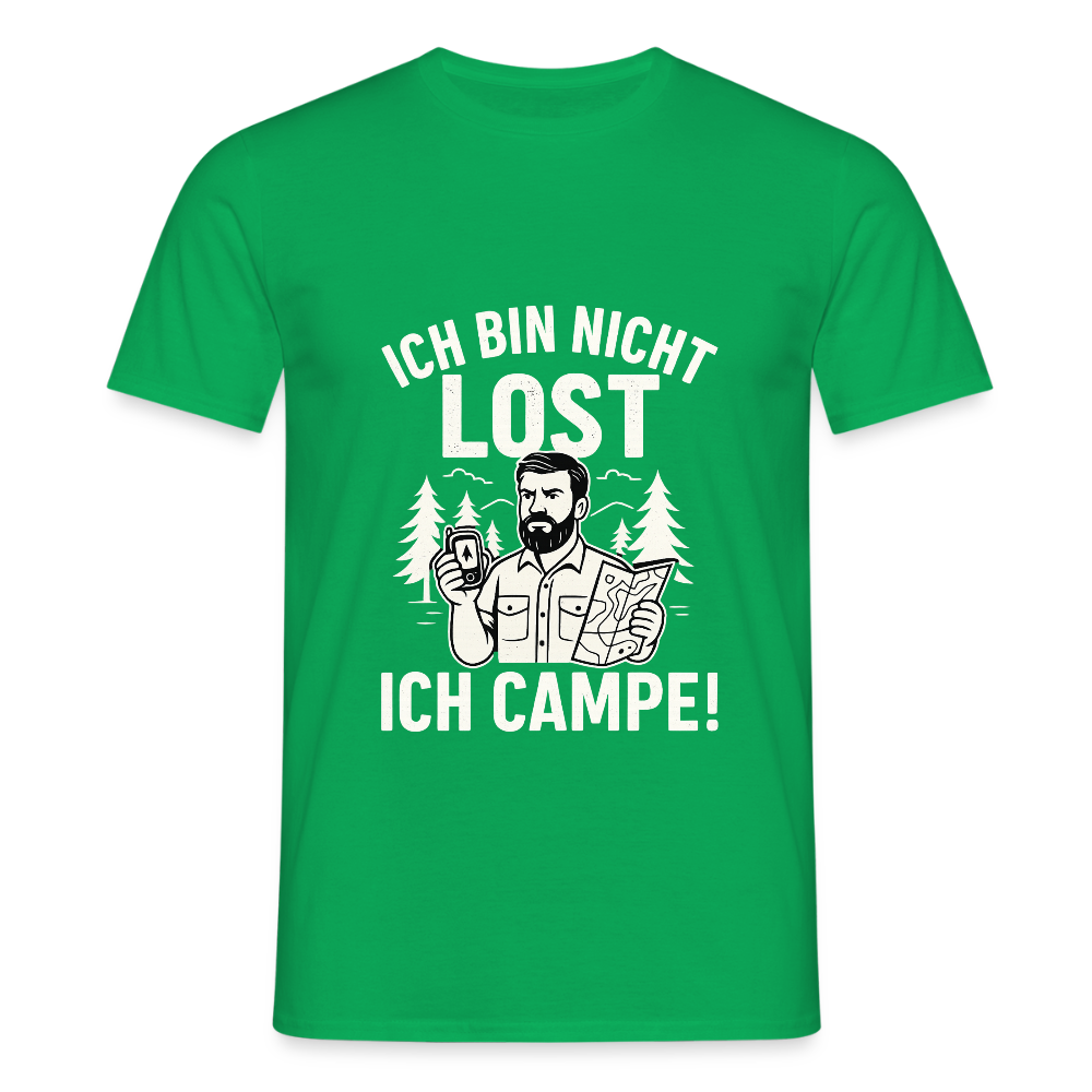 Ich bin nicht lost - ICH CAMPE! | Männer T-Shirt - Kelly Green