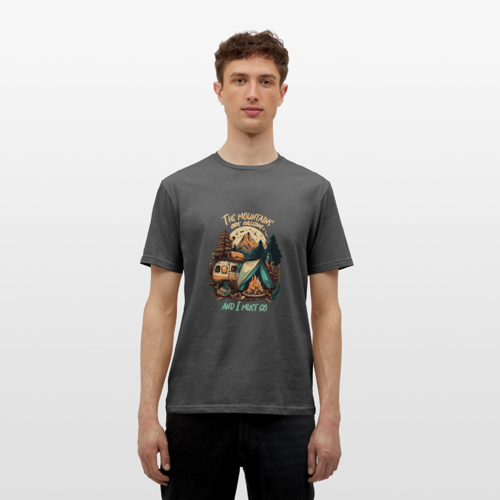 THE MOUNTAINS ARE CALLING | Männer T-Shirt - Anthrazit