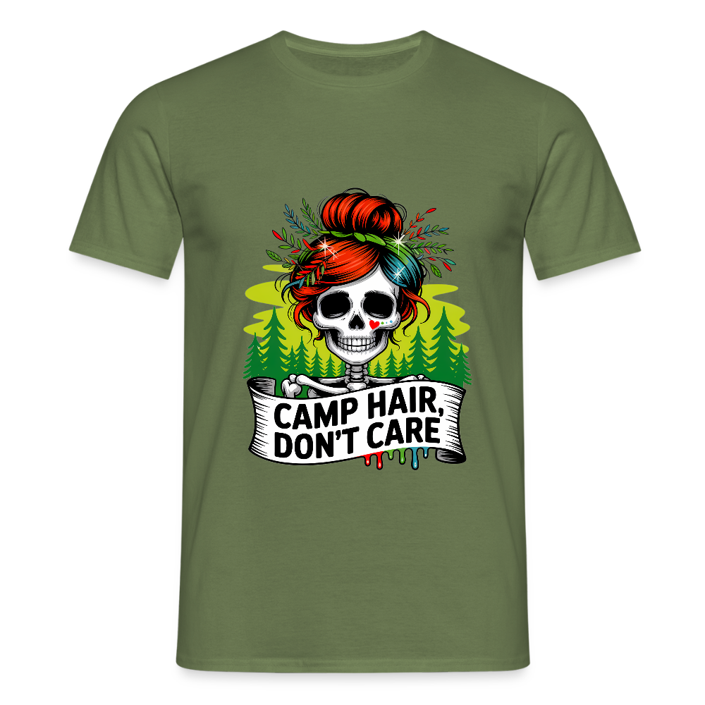 CAMP HAIR, DON´T CARE | Männer T-Shirt - Militärgrün