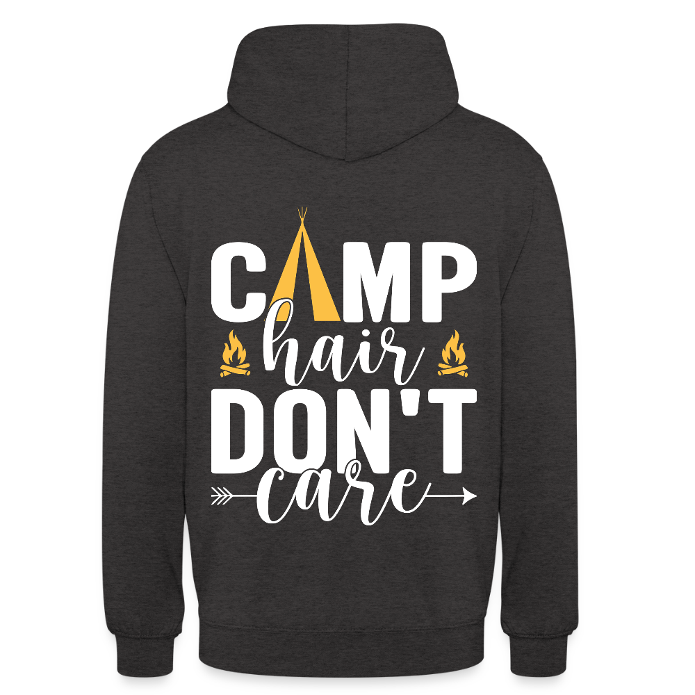 CAMP HAIR DON´T CARE | Unisex Hoodie - Anthrazit