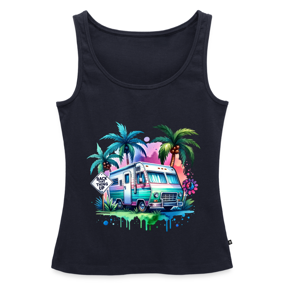Wohnmobil unter Palmen | Frauen Premium Tank Top - Navy