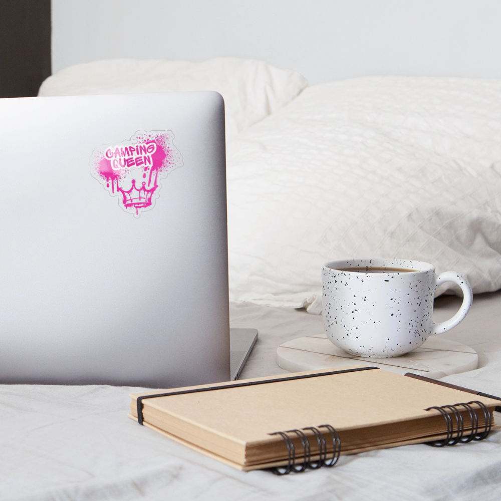 CAMPING QUEEN | Sticker - Transparent glänzend