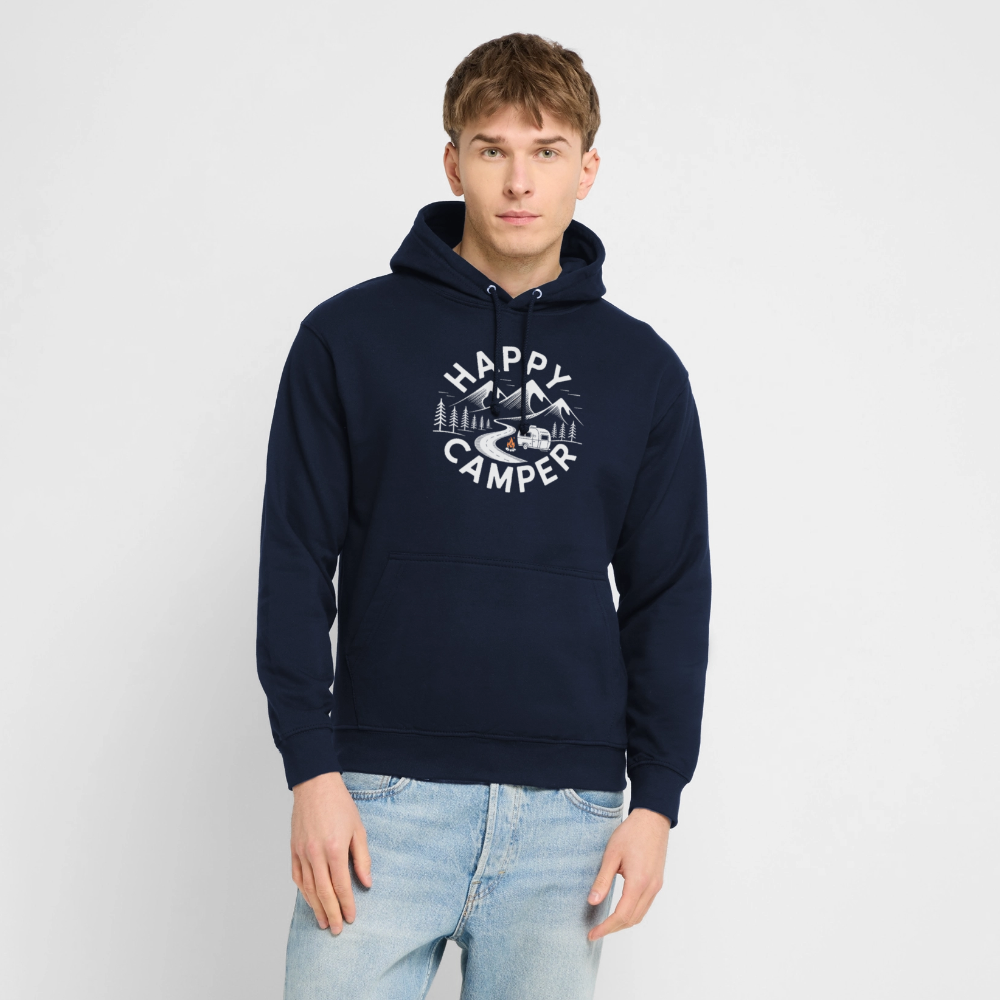HAPPY CAMPER | Unisex Hoodie - Navy