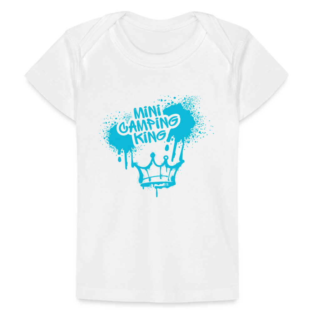 MINI CAMPING KING | Baby Bio-T-Shirt - Weiß