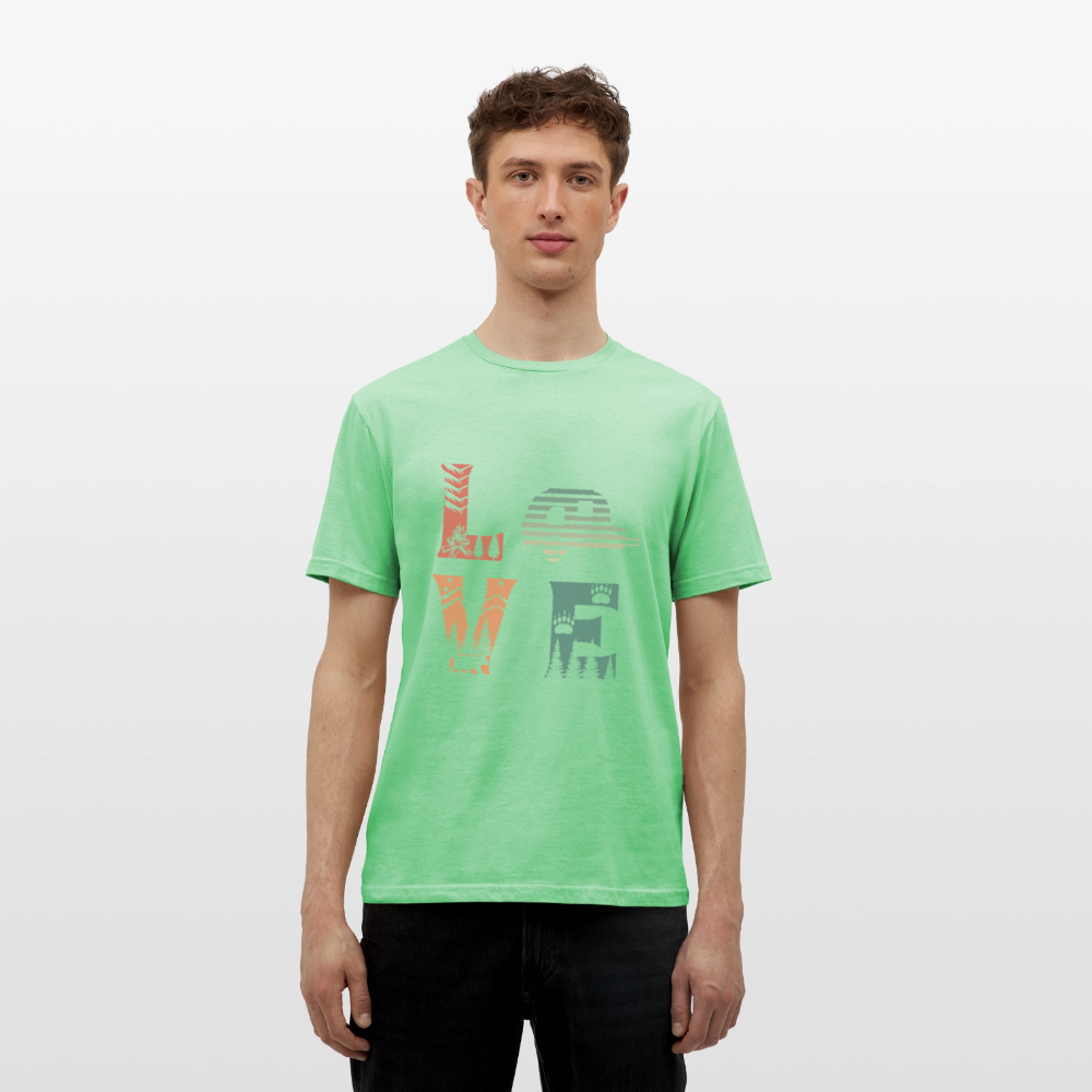 LOVE | Männer T-Shirt - Mintgrün
