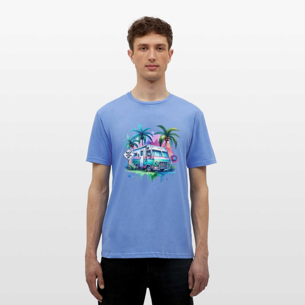 Wohnmobil unter Palmen | Männer T-Shirt - carolina blue