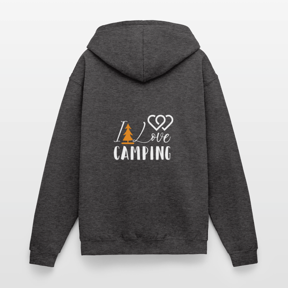 I LOVE CAMPING | Unisex Kapuzenjacke - Anthrazit