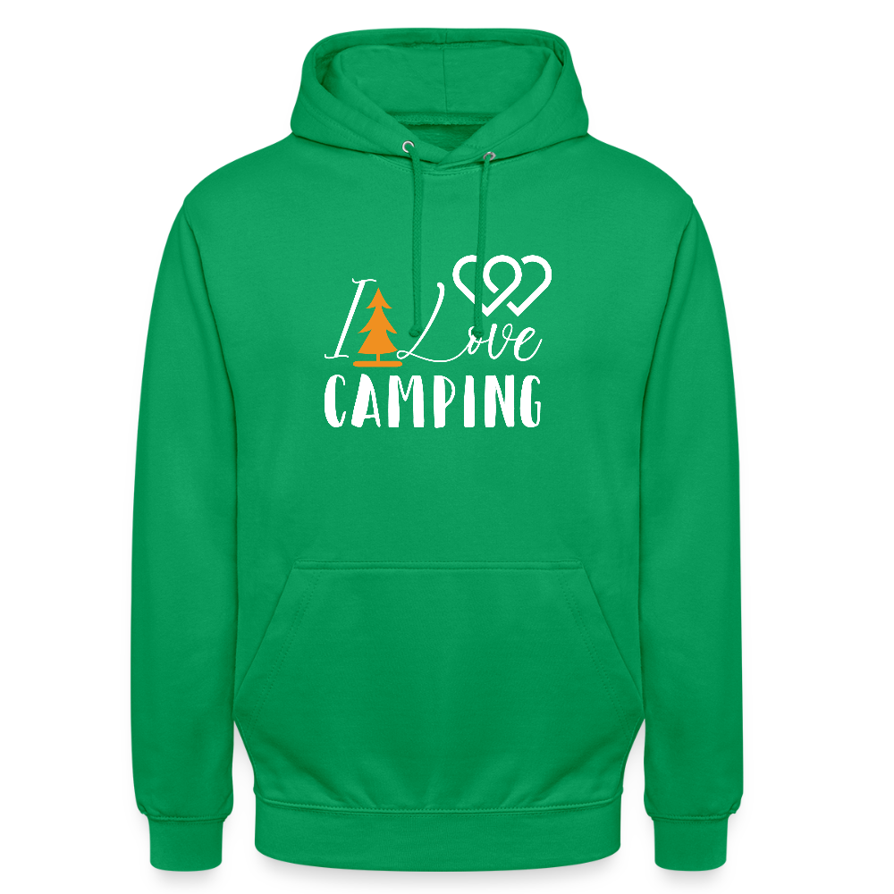 I LOVE CAMPING | Unisex Hoodie - Kelly Green