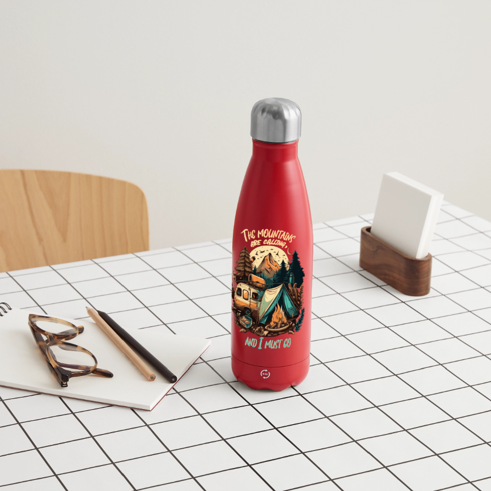 THE MOUNTAINS ARE CALLING | Thermosflasche 500 ml - Rot