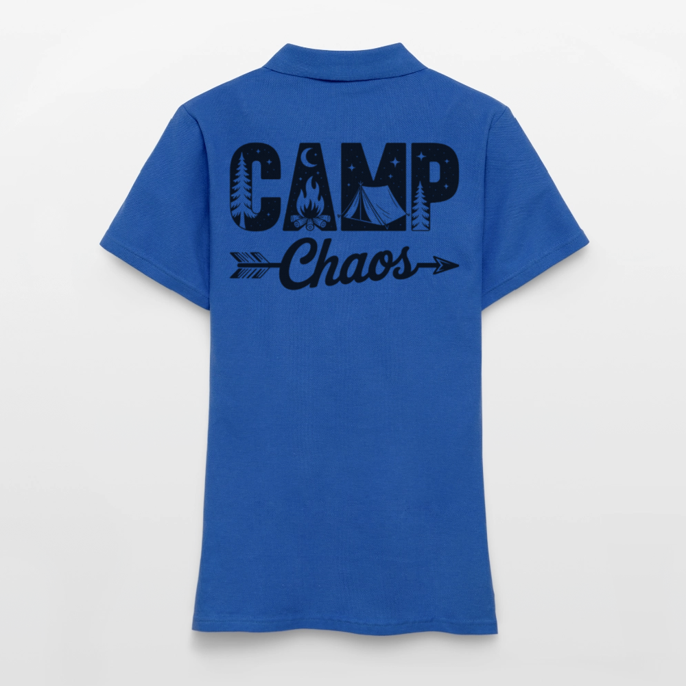CAMP CHAOS | Frauen Polo Shirt - Royalblau