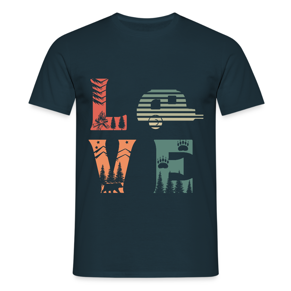 LOVE | Männer T-Shirt - Navy