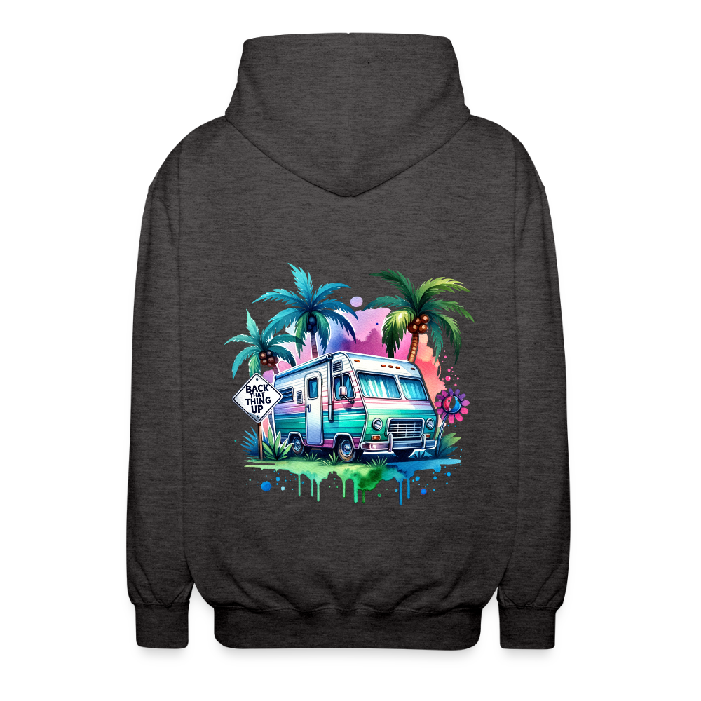 Wohnmobil unter Palmen | Unisex Kapuzenjacke - Anthrazit