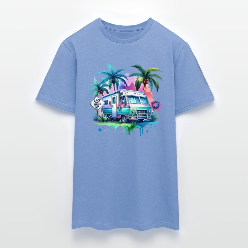 Wohnmobil unter Palmen | Männer T-Shirt - carolina blue