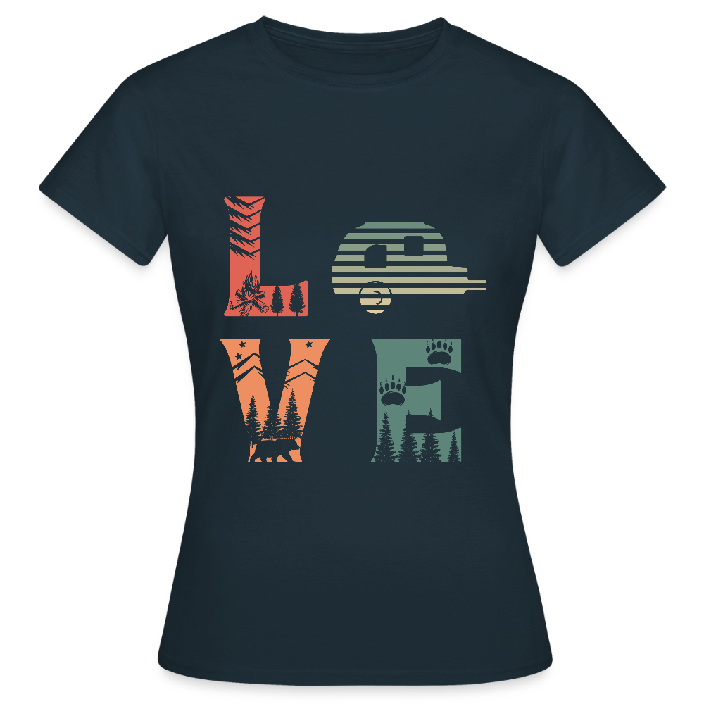 LOVE | Frauen T-Shirt - Navy