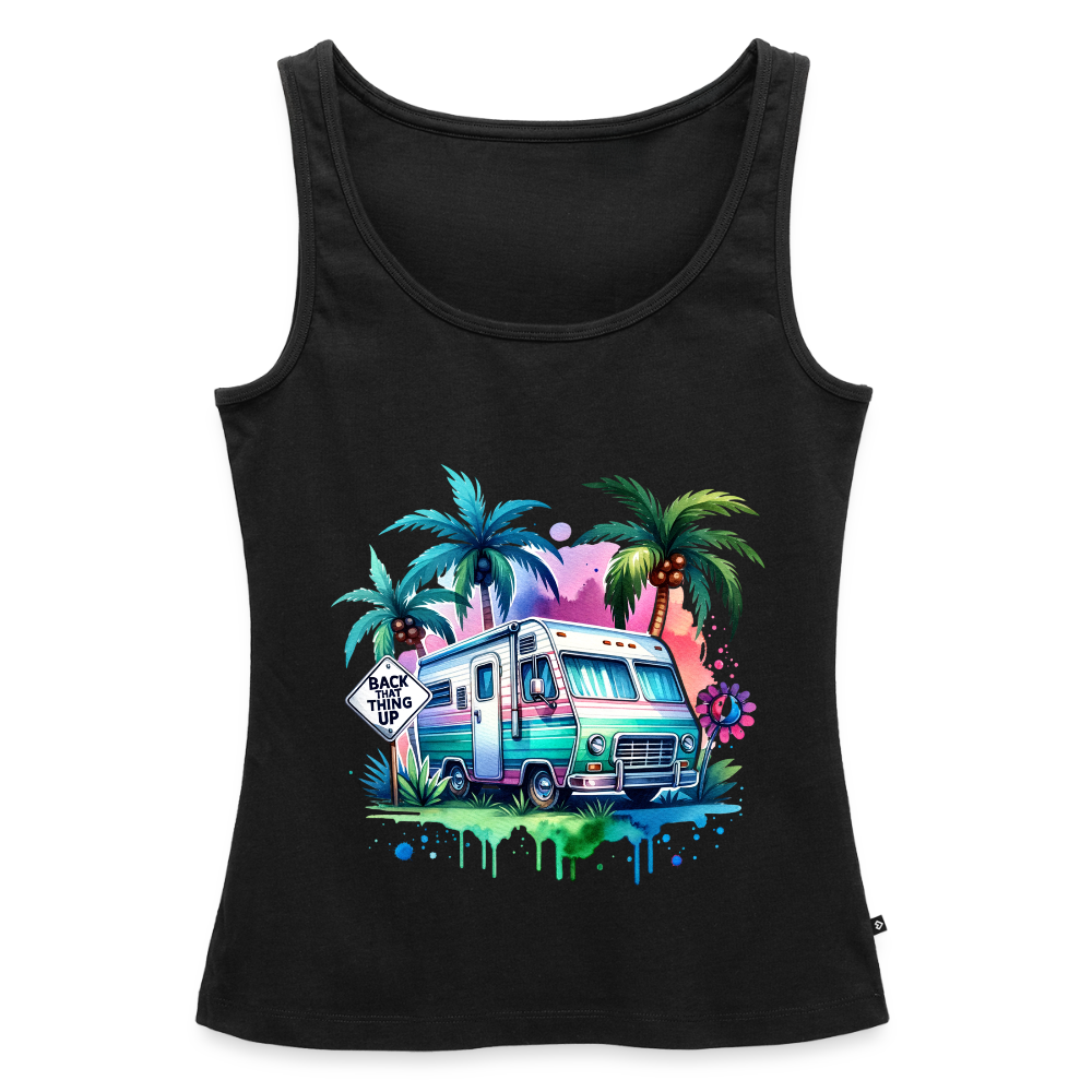 Wohnmobil unter Palmen | Frauen Premium Tank Top - Schwarz