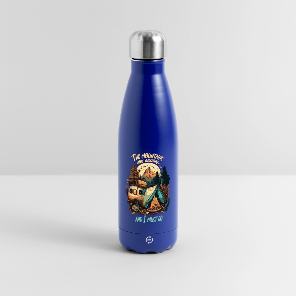 THE MOUNTAINS ARE CALLING | Thermosflasche 500 ml - Dunkelblau 
