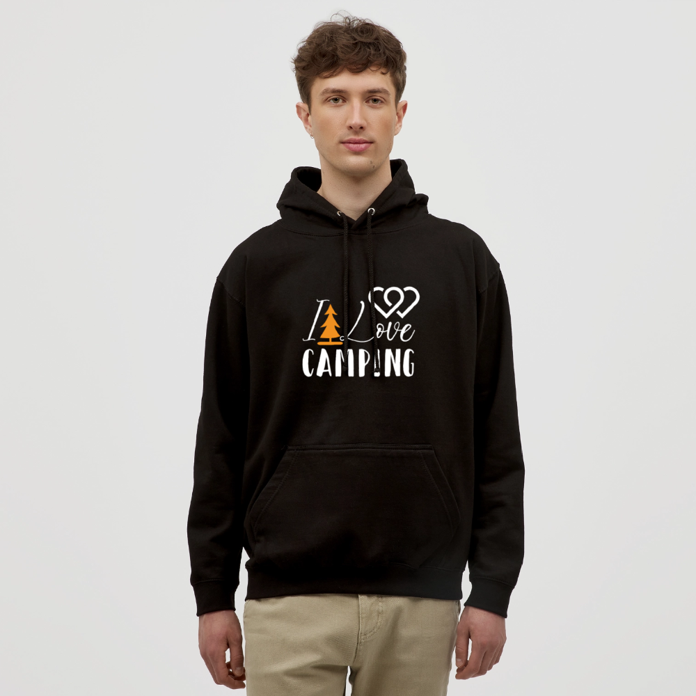 I LOVE CAMPING | Unisex Hoodie - Schwarz
