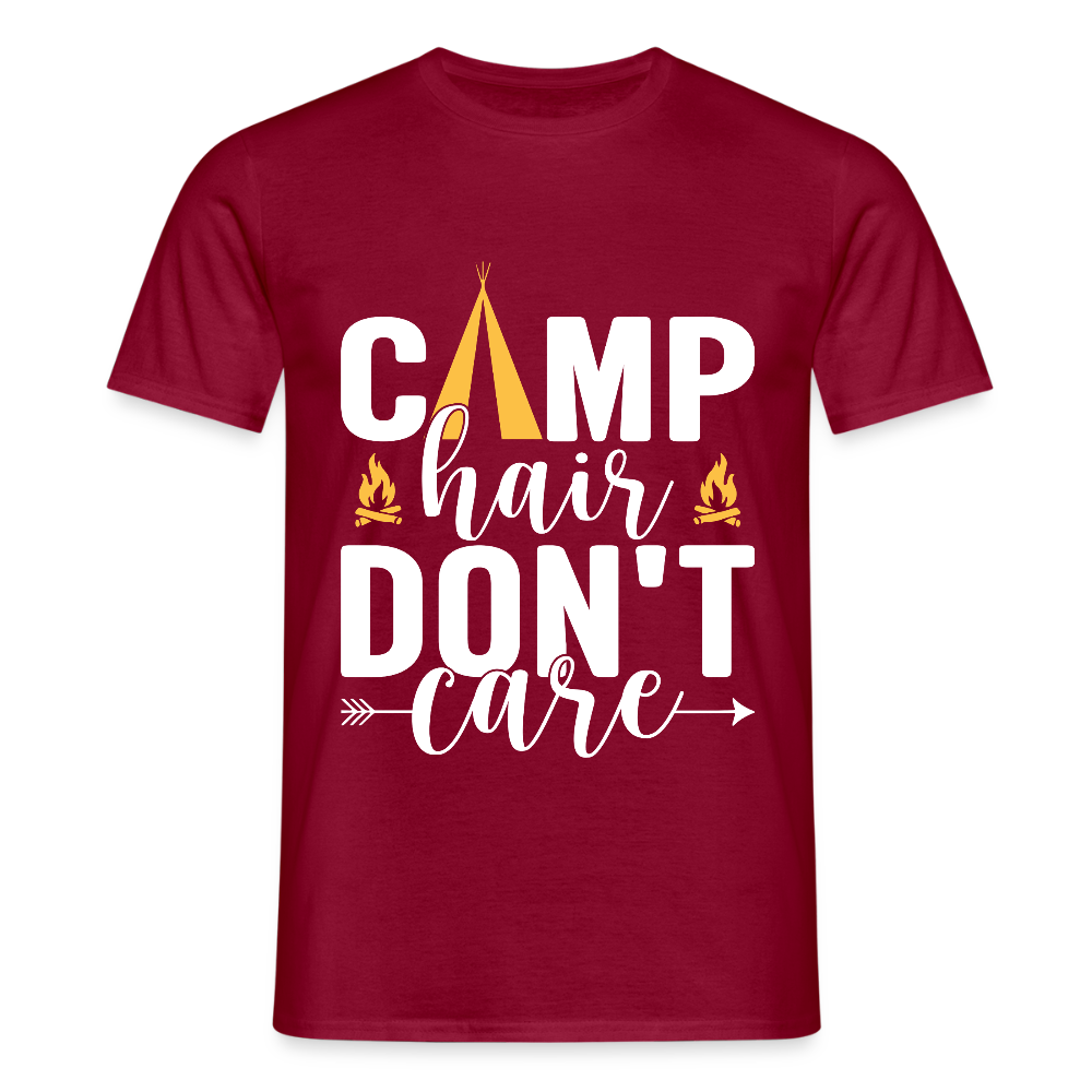 CAMP HAIR DON´T CARE | Männer T-Shirt - Ziegelrot