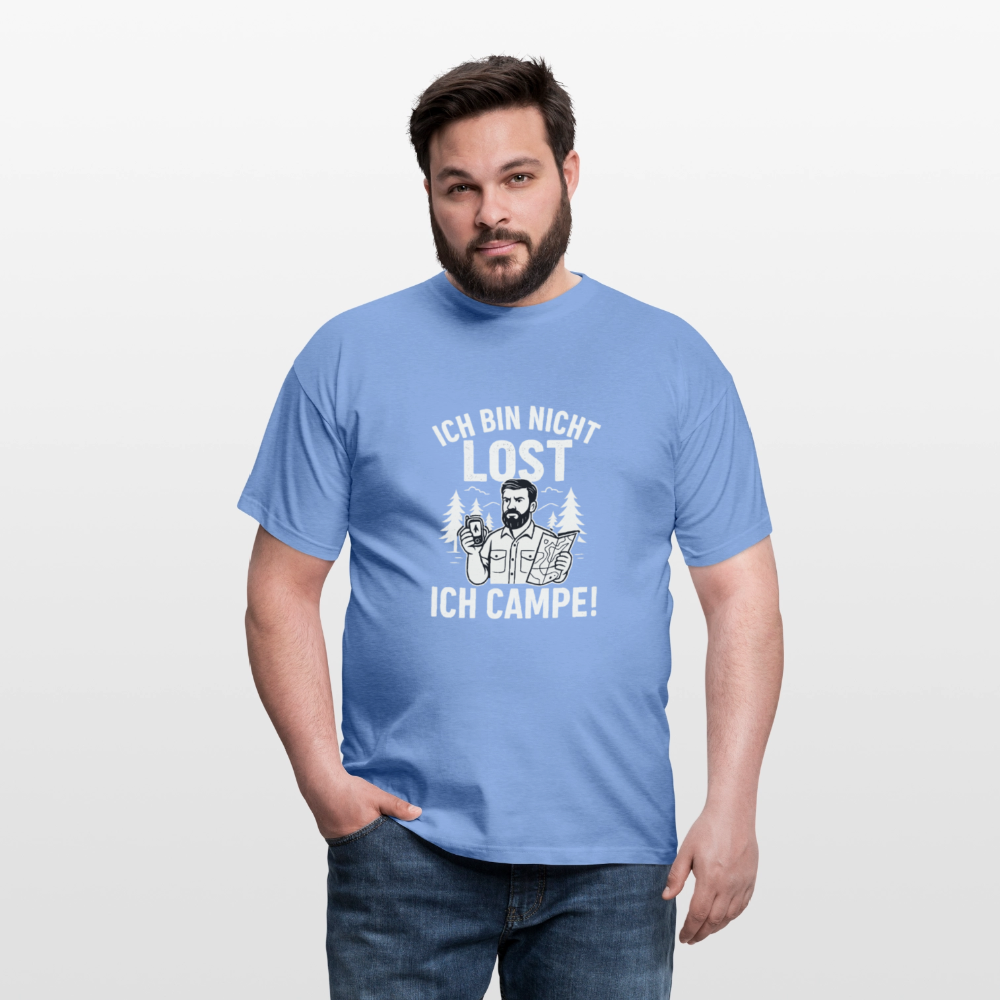 Ich bin nicht lost - ICH CAMPE! | Männer T-Shirt - carolina blue