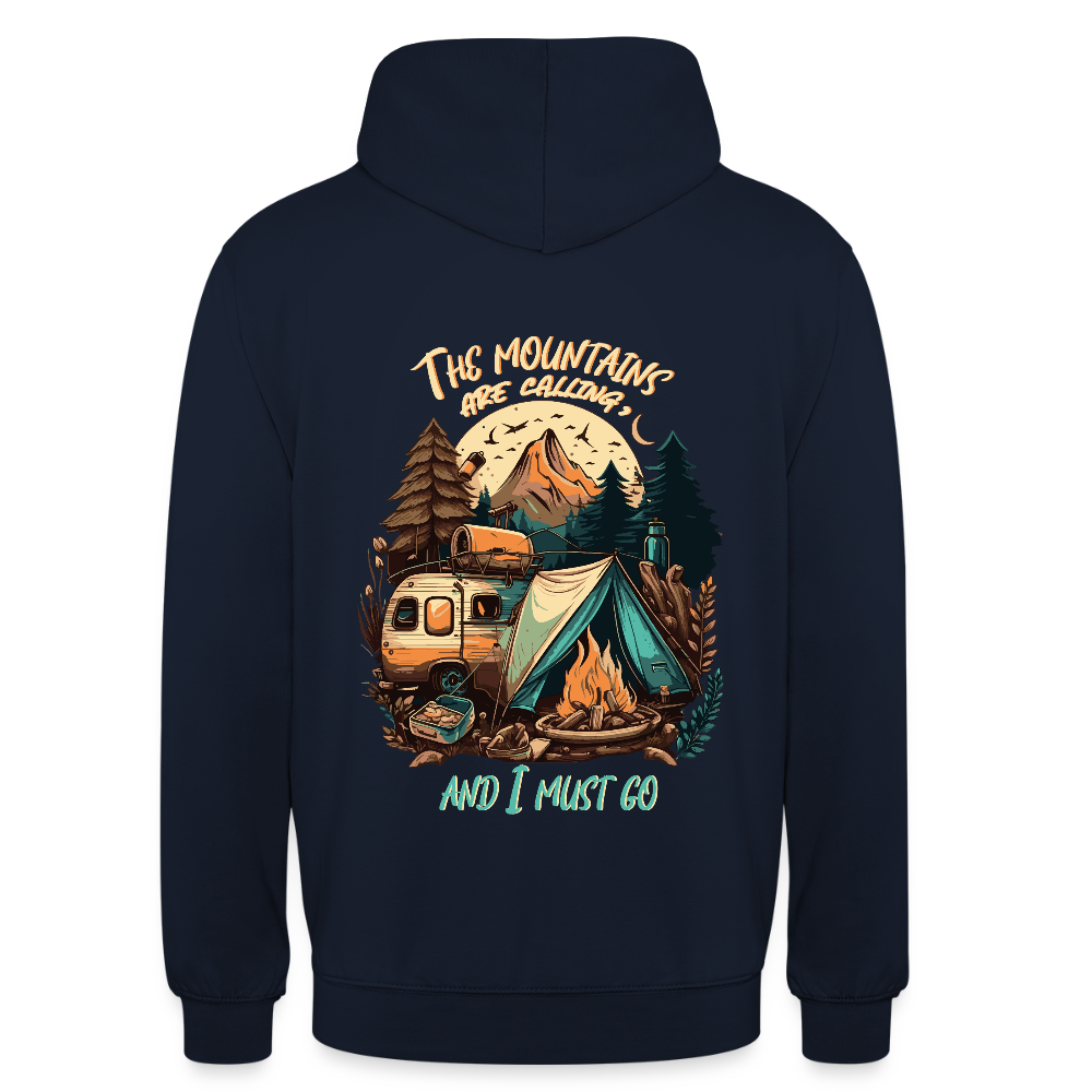 THE MOUNTAINS ARE CALLING | Unisex Hoodie - Navy