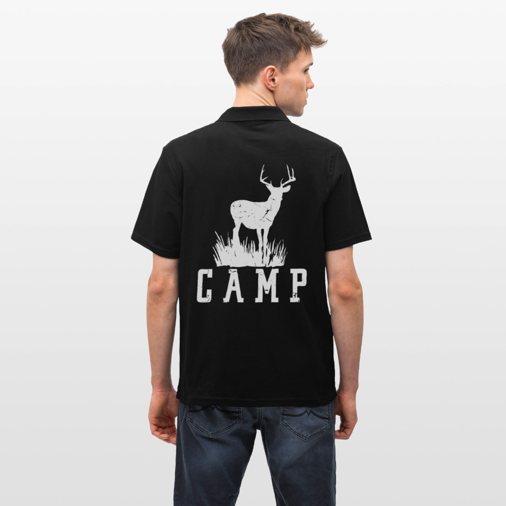 Camp | Männer Poloshirt - Schwarz