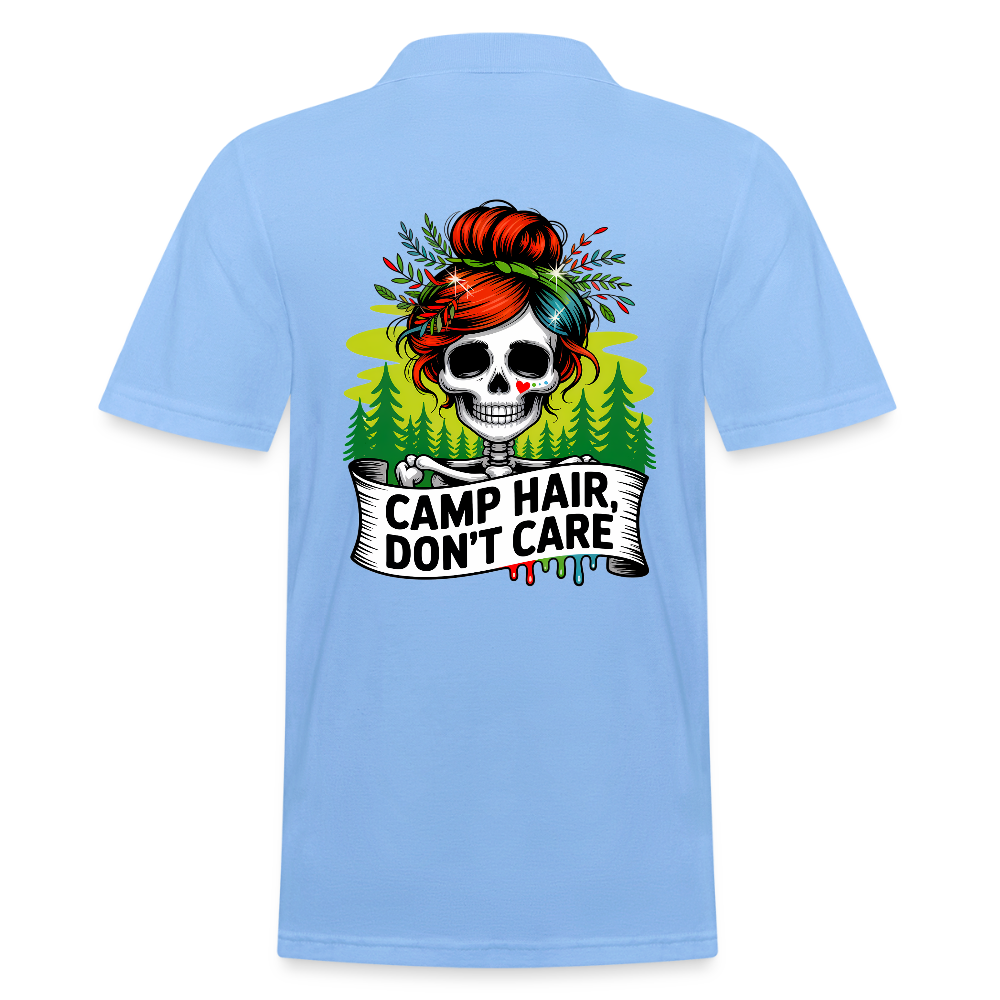 CAMP HAIR, DON´T CARE | Männer Poloshirt - Himmelblau