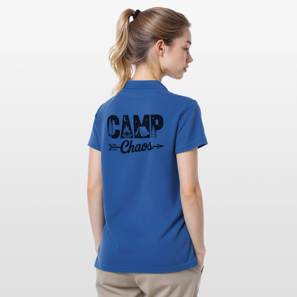 CAMP CHAOS | Frauen Polo Shirt - Royalblau