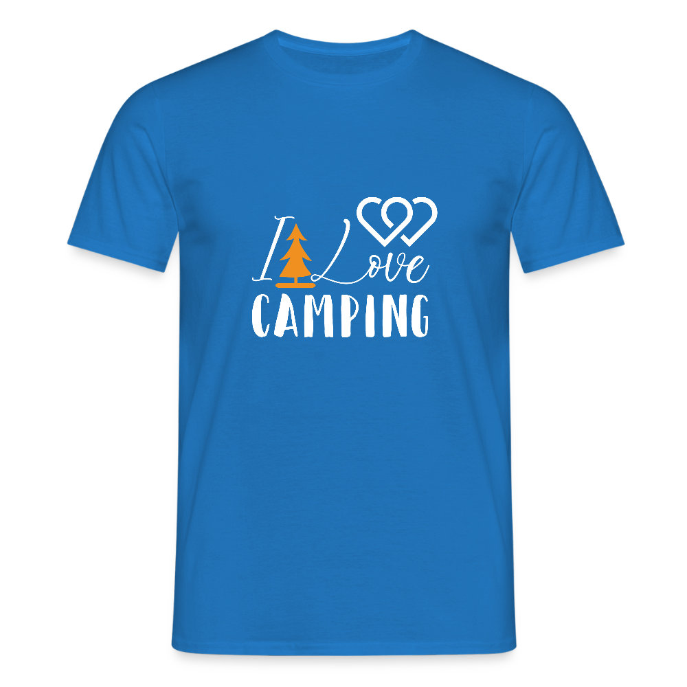 I LOVE CAMPING | Männer T-Shirt - Royalblau
