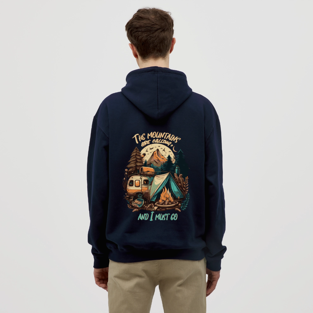 THE MOUNTAINS ARE CALLING | Unisex Hoodie - Navy