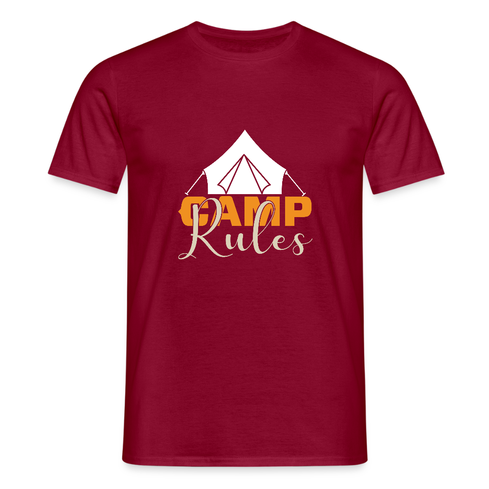 CAMP RULES | Männer T-Shirt - Ziegelrot