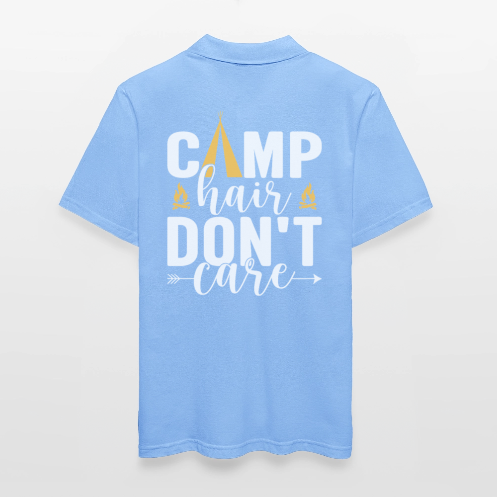 CAMP HAIR DON´T CARE | Männer Poloshirt - Himmelblau