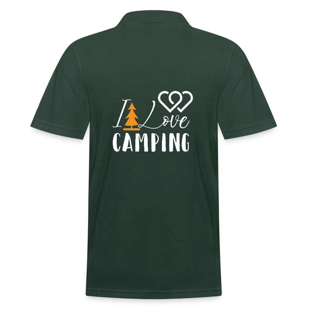 I LOVE CAMPING | Männer Poloshirt - Tannengrün